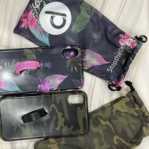 Camo and Black floral Loopy case for iPhone X / XS